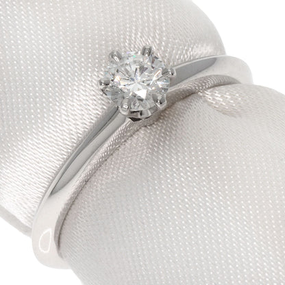 Tiffany&Co. Ring Pt950 Silver Solitaire Diamond Knife Edge Women
