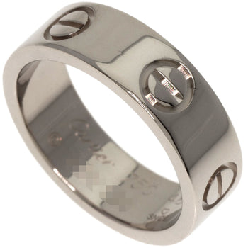 Cartier Ring K18Wg Silver Love Ring #48 Women