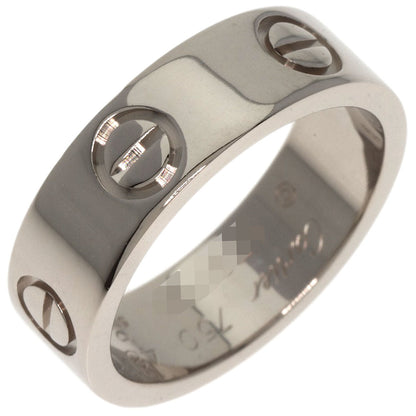 Cartier Ring K18Wg Silver Love Ring #48 Women