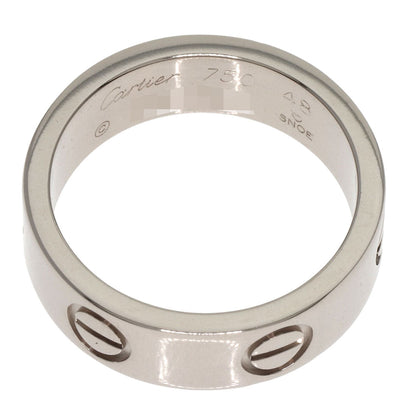Cartier Ring K18Wg Silver Love Ring #48 Women