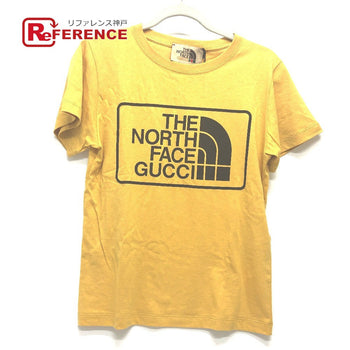 Gucci Short Sleeve T-Shirt 616036 Cotton Yellow The North Face Collaboration The North Face