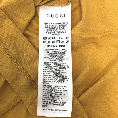 Gucci Short Sleeve T-Shirt 616036 Cotton Yellow The North Face Collaboration The North Face