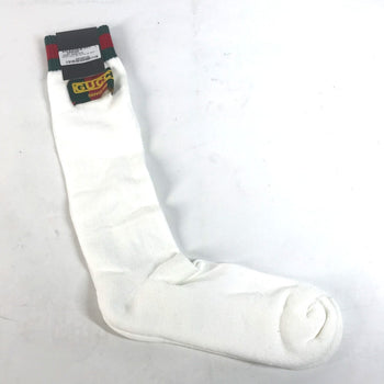 Gucci Socks 537821 Cotton, Nylon White Dapper Dan Collaboration Logo Sherry Line L 26-28Cm