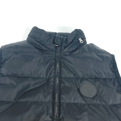 Gucci Down Vest 429855 Nylon Black Outer Logo Women 38