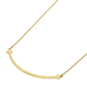Tiffany&Co. Necklace 18K Yellow Gold Gold T Smile Small