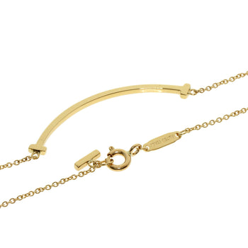 Tiffany&Co. Necklace 18K Yellow Gold Gold T Smile Small