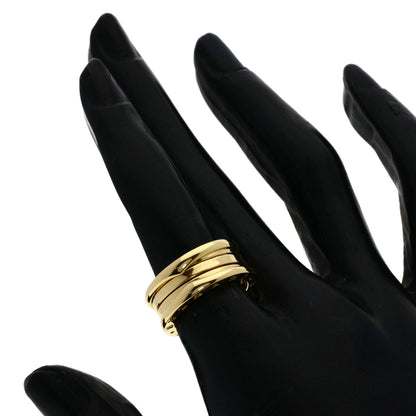 Bvlgari Ring 18K Yellow Gold Gold B-Zero1 B-Zero One 2 Bands #50