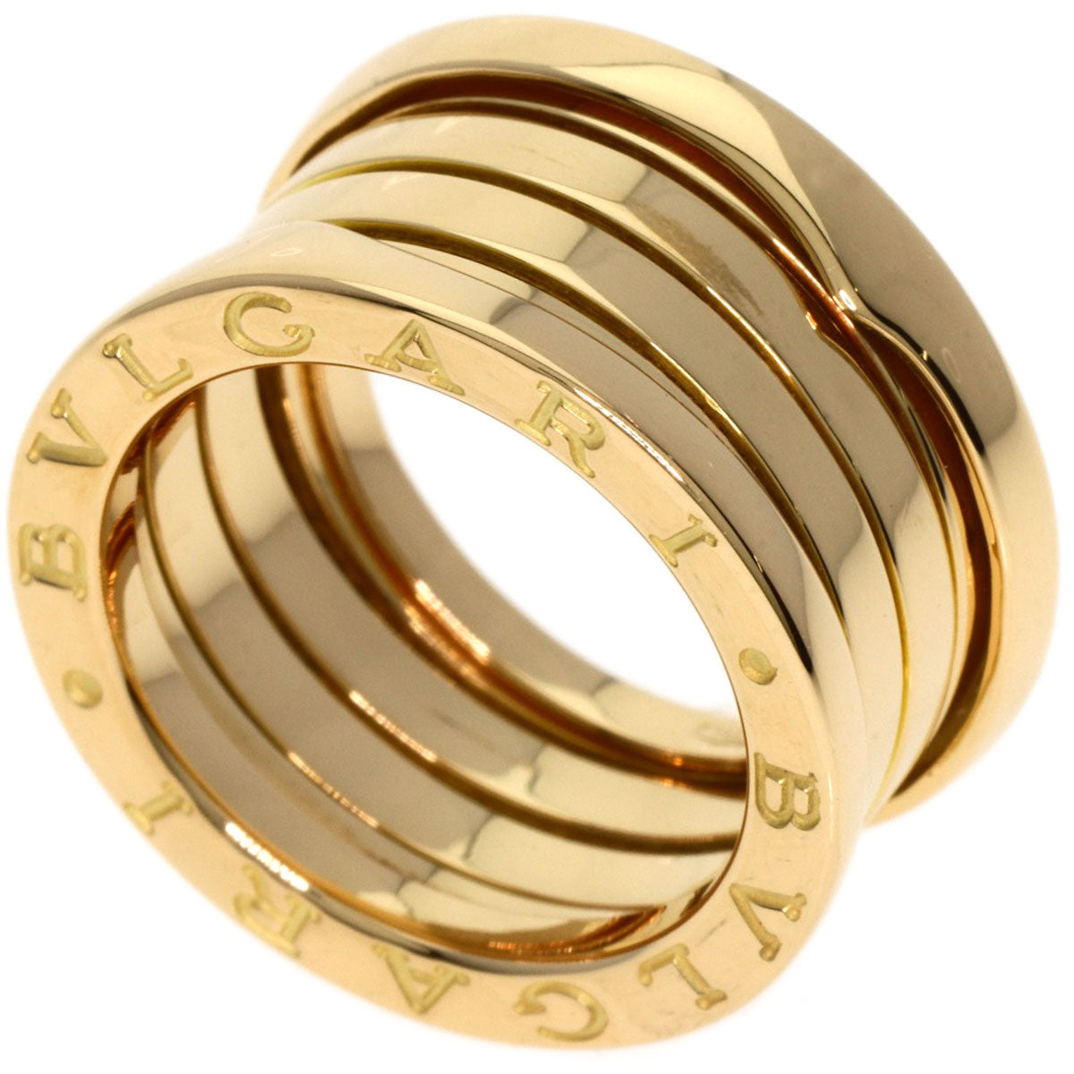 Bvlgari Ring 18K Yellow Gold Gold B-Zero1 B-Zero One 3 Bands #49