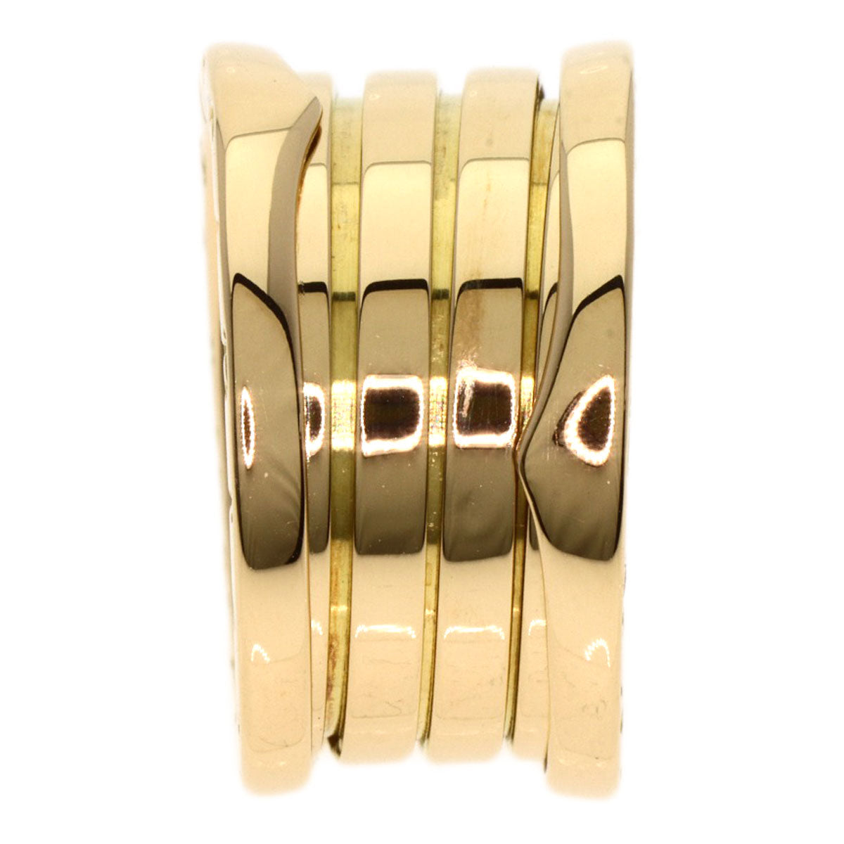 Bvlgari Ring 18K Yellow Gold Gold B-Zero1 B-Zero One 3 Bands #49