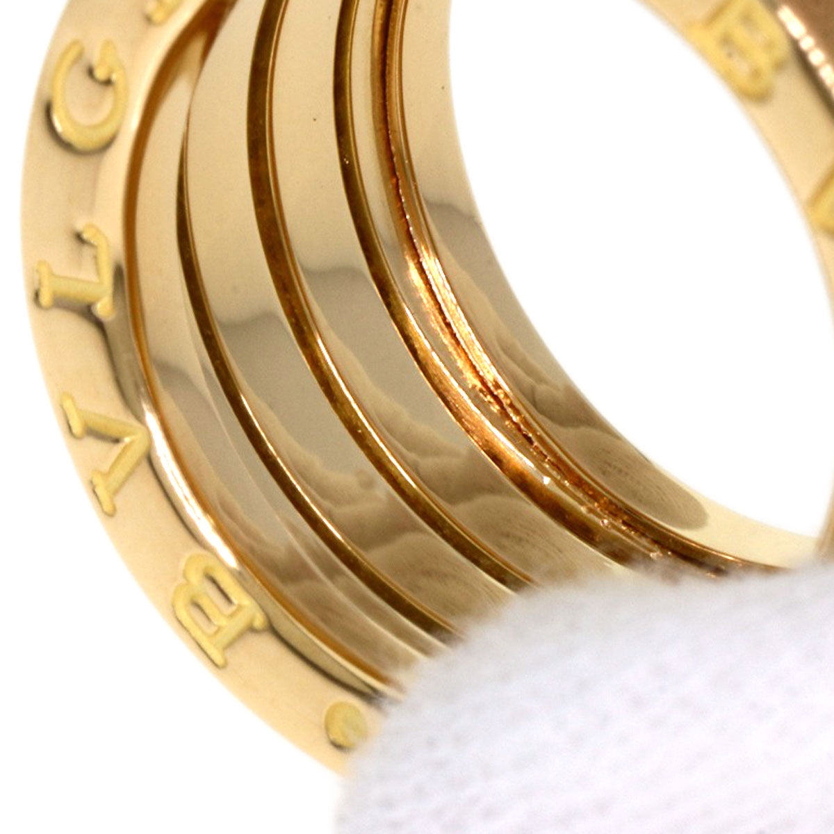 Bvlgari Ring 18K Yellow Gold Gold B-Zero1 B-Zero One 3 Bands #49