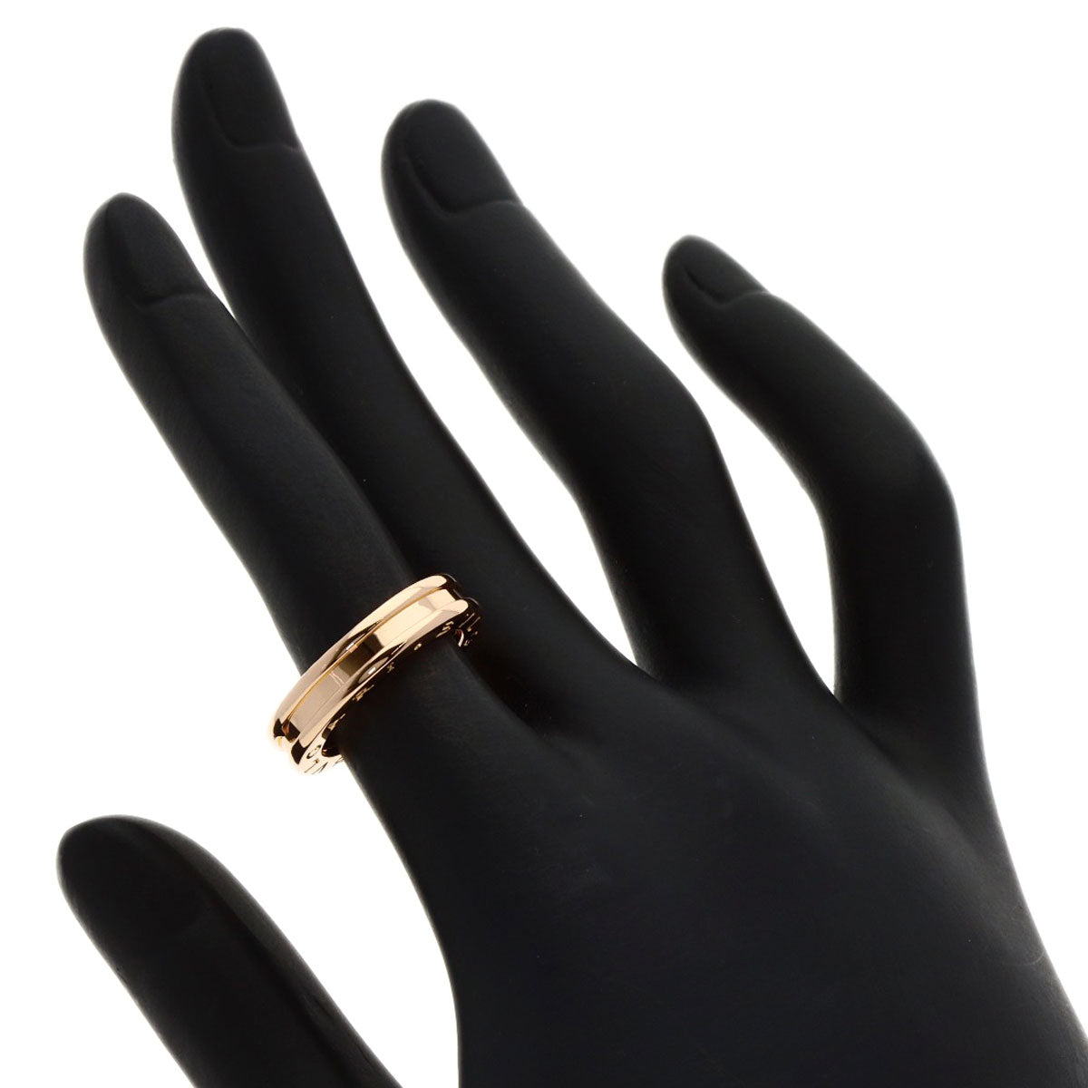 Bvlgari Ring 18K Pink Gold Gold B-Zero1 B-Zero One 1 Band #49