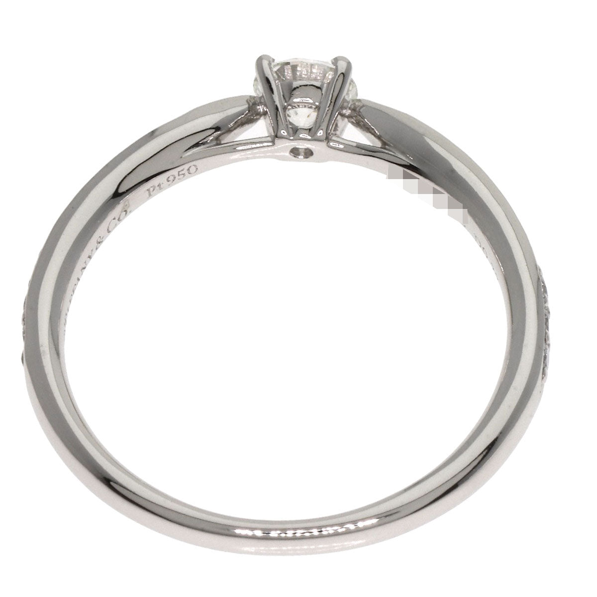 Tiffany&Co. Ring Pt950 Silver Harmony Diamond
