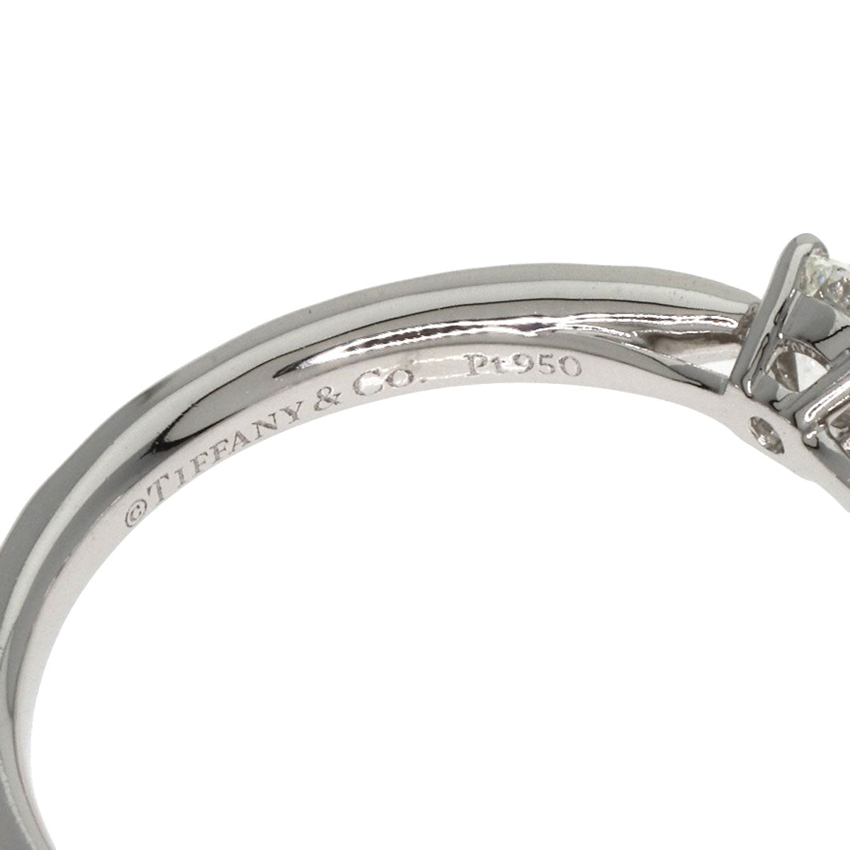 Tiffany&Co. Ring Pt950 Silver Harmony Diamond