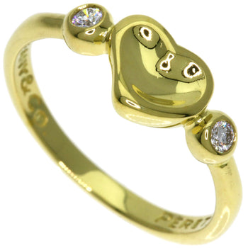 Tiffany&Co. Ring 18K Yellow Gold Gold Full Heart 2P Diamond Women