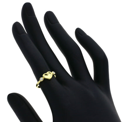 Tiffany&Co. Ring 18K Yellow Gold Gold Full Heart 2P Diamond Women