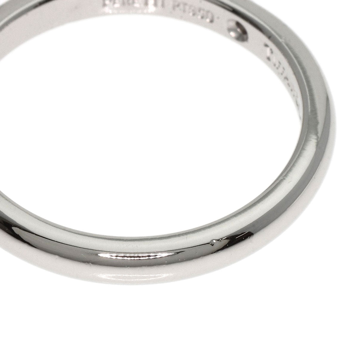 Tiffany&Co. Ring Pt950 Silver Stacking Band 1P Diamond