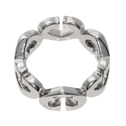 Cartier Ring K18Wg Silver C Heart Diamond #47