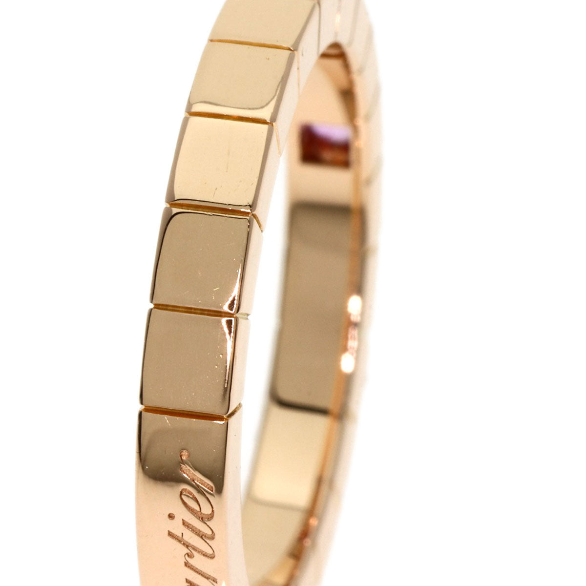 Cartier Ring 18K Pink Gold Gold Raniere Pink Sapphire #57