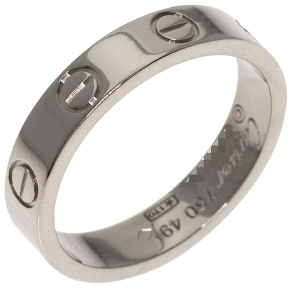 Cartier Ring K18Wg Silver Mini Love Ring #49