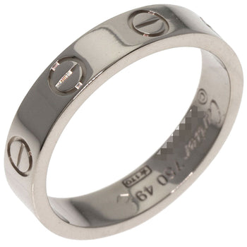 Cartier Ring K18Wg Silver Mini Love Ring #49