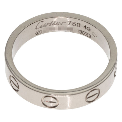 Cartier Ring K18Wg Silver Mini Love Ring #49