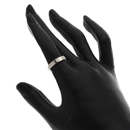 Cartier Ring K18Wg Silver Mini Love Ring #49