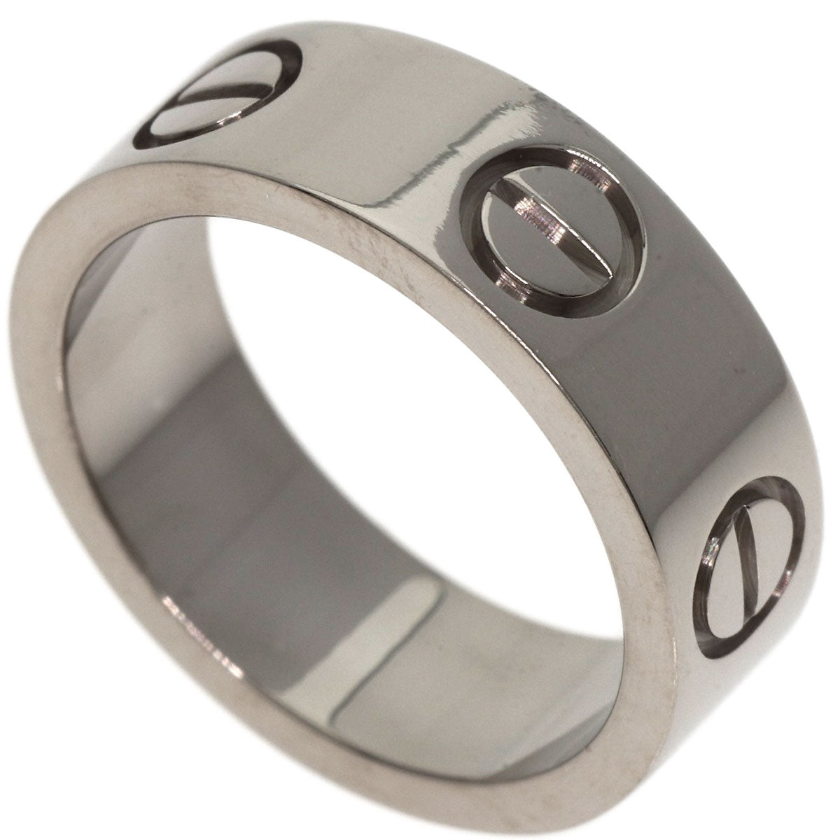 Cartier Ring K18Wg Silver Love Ring #46