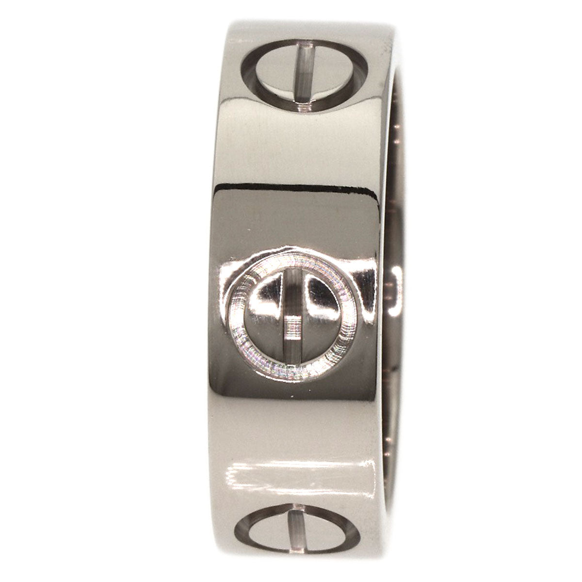 Cartier Ring K18Wg Silver Love Ring #46