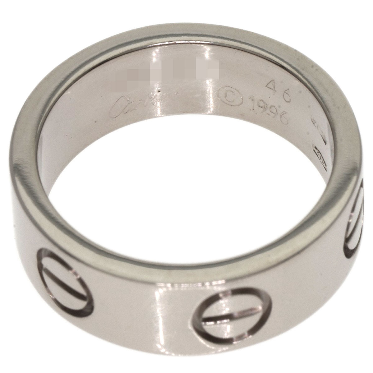 Cartier Ring K18Wg Silver Love Ring #46