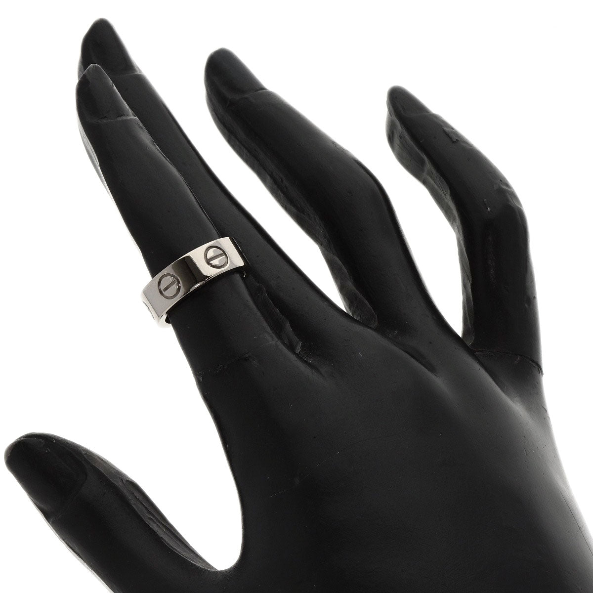 Cartier Ring K18Wg Silver Love Ring #46