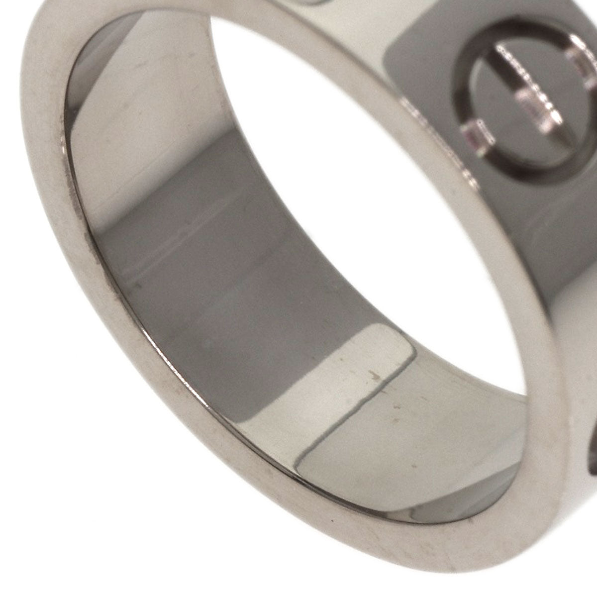 Cartier Ring K18Wg Silver Love Ring #46