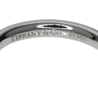 Tiffany&Co. Ring Pt950 Silver Curved Band Diamond