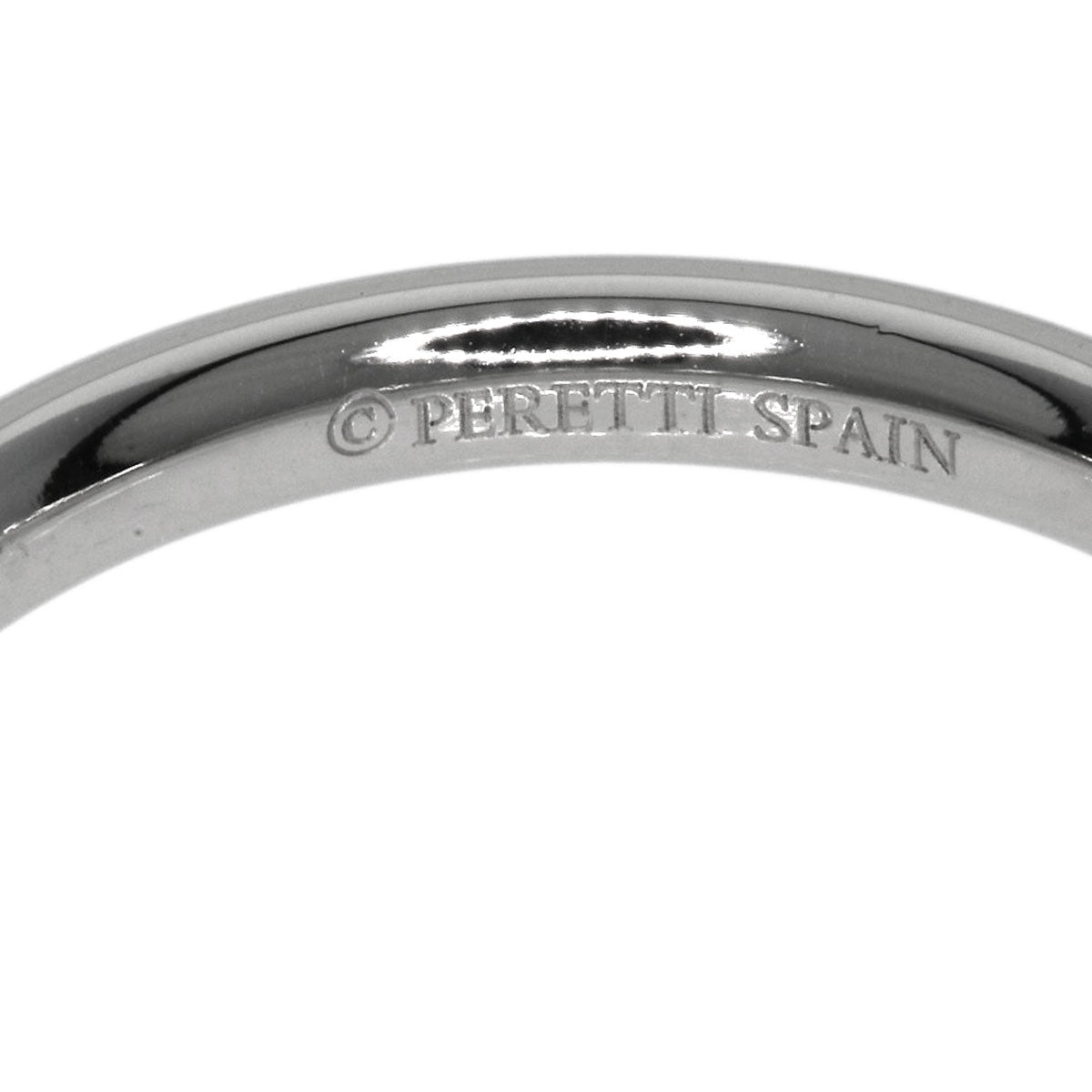 Tiffany&Co. Ring Pt950 Silver Curved Band Diamond