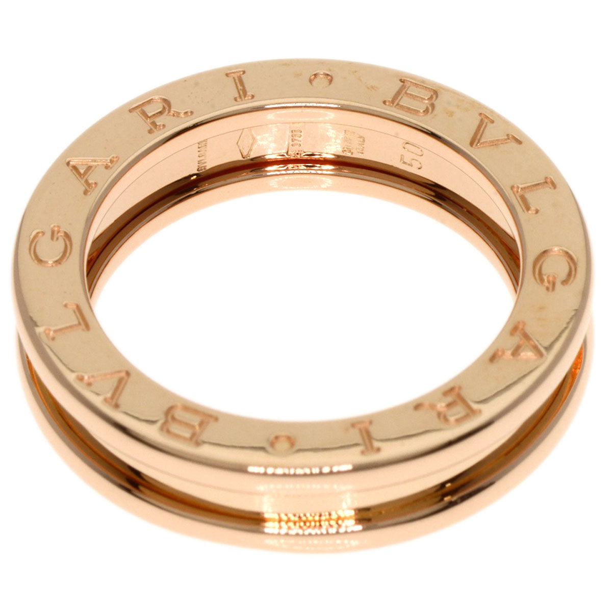 Bvlgari Ring 18K Pink Gold Gold B-Zero1 B-Zero One 1 Band #50