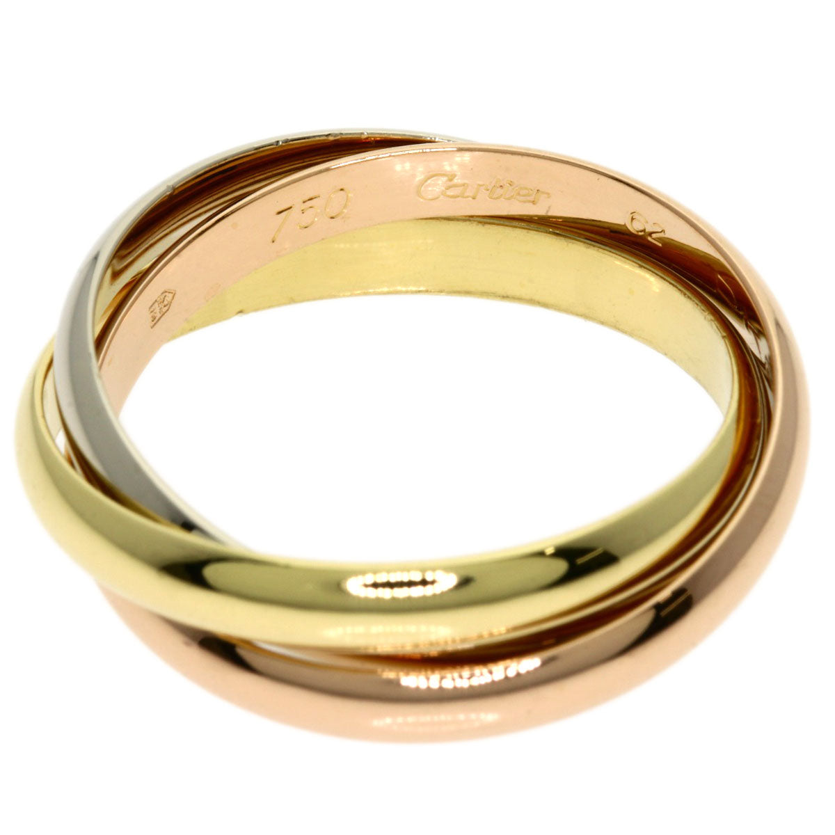 Cartier Ring 18K Yellow Gold Gold Trinity #62