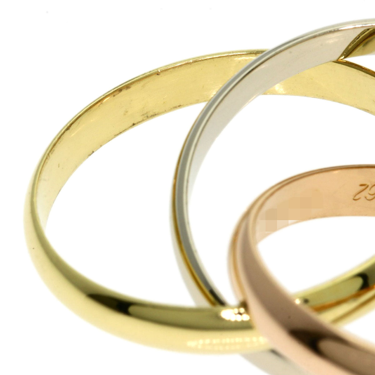 Cartier Ring 18K Yellow Gold Gold Trinity #62