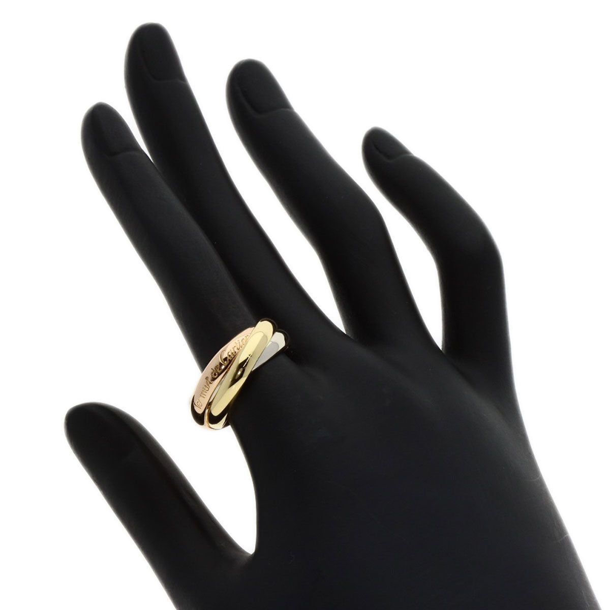 Cartier Ring 18K Yellow Gold Gold Trinity Mm #56
