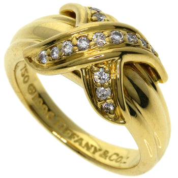 Tiffany&Co. Ring 18K Yellow Gold Gold Signature Diamond Women