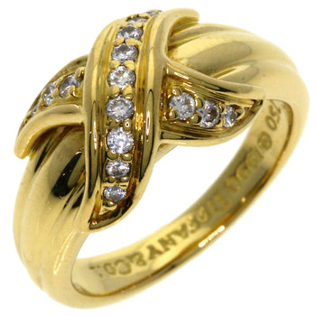 Tiffany&Co. Ring 18K Yellow Gold Gold Signature Diamond Women