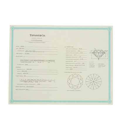 Tiffany&Co. Ring Pt950 Silver Ribbon Motif Diamond