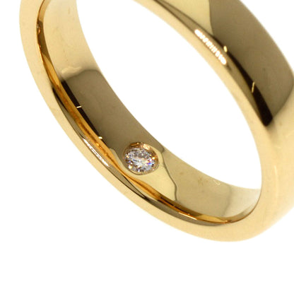 Chaumet Ring 18K Yellow Gold Gold Plume Inner Diamond #48
