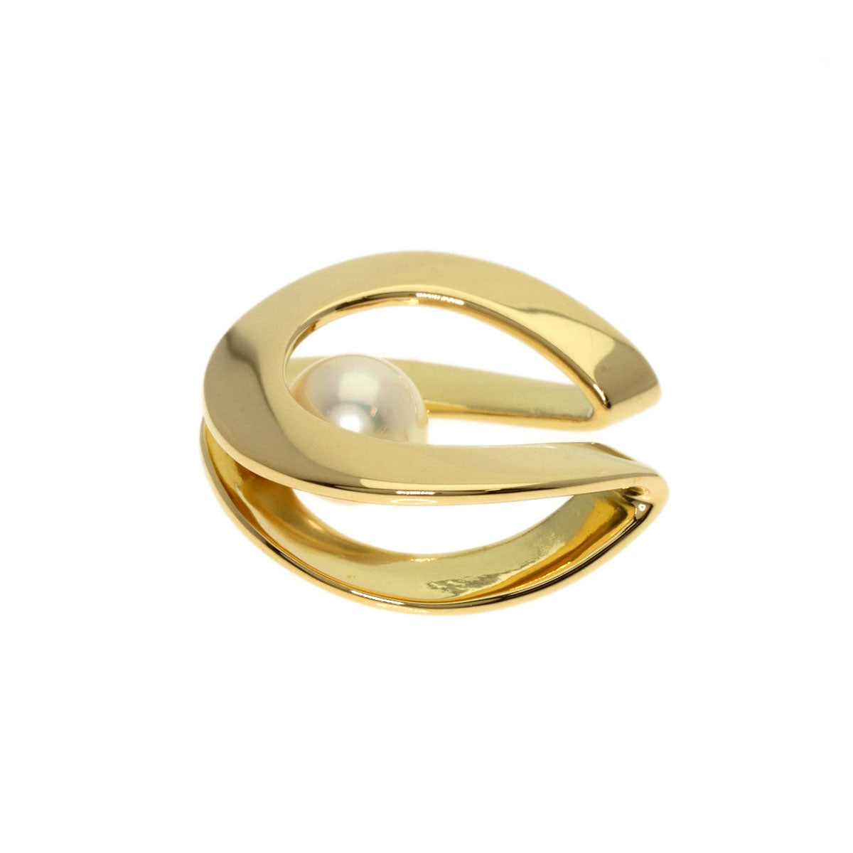 Mikimoto Pendant Top 18K Yellow Gold Gold Pearl