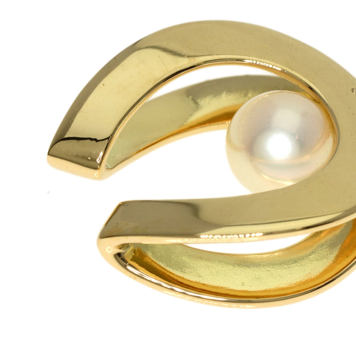Mikimoto Pendant Top 18K Yellow Gold Gold Pearl