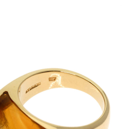 Bvlgari Ring 18K Yellow Gold Gold Tronchetto Citrine