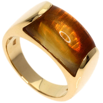 Bvlgari Ring 18K Yellow Gold Gold Tronchetto Citrine