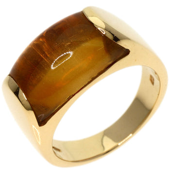 Bvlgari Ring 18K Yellow Gold Gold Tronchetto Citrine