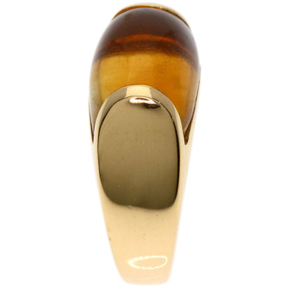 Bvlgari Ring 18K Yellow Gold Gold Tronchetto Citrine