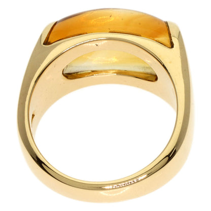 Bvlgari Ring 18K Yellow Gold Gold Tronchetto Citrine