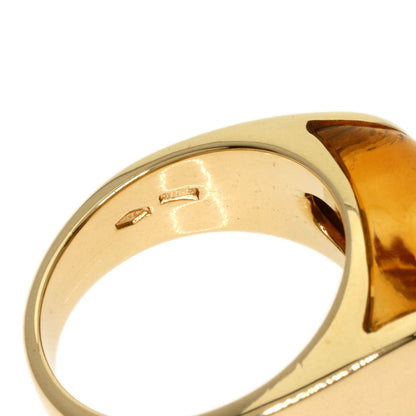 Bvlgari Ring 18K Yellow Gold Gold Tronchetto Citrine