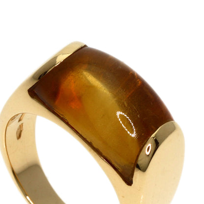 Bvlgari Ring 18K Yellow Gold Gold Tronchetto Citrine